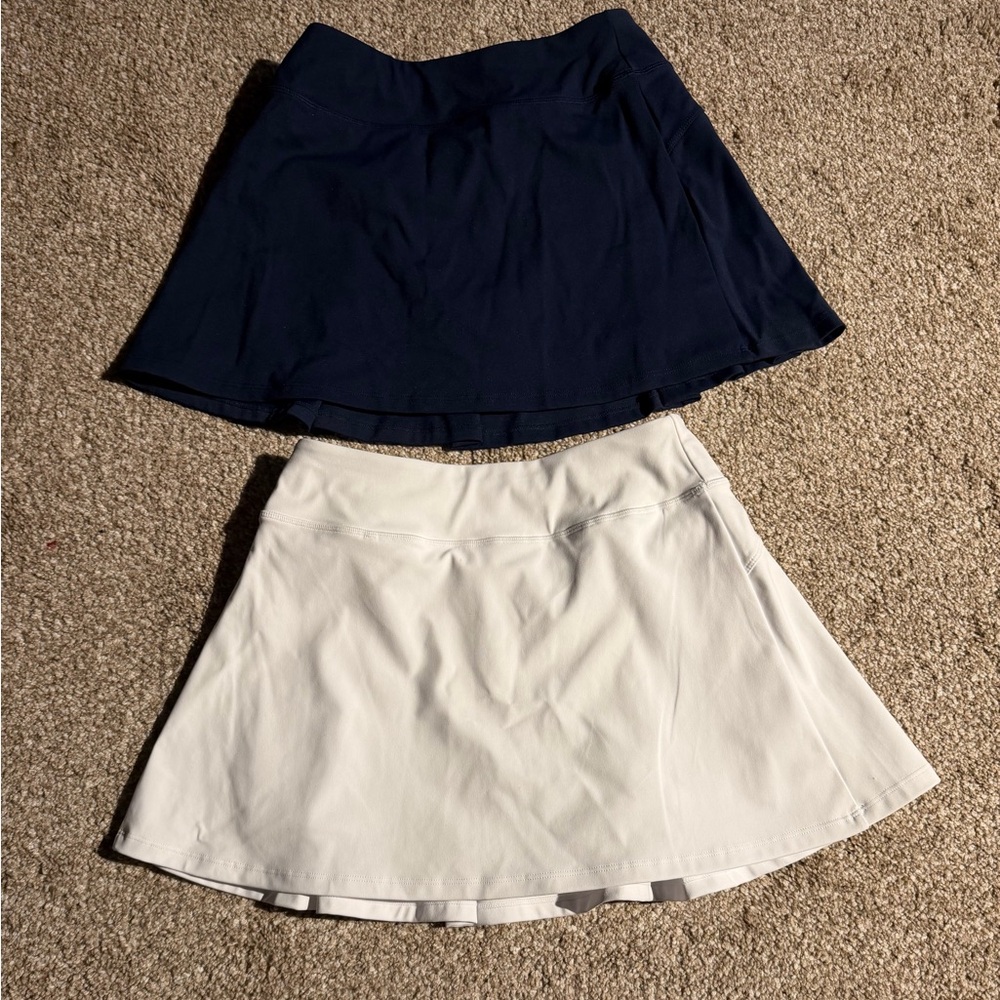 Stelle Skort Wos XS Navy & White Athletic Tennis Golf Built in Shorts Pockets